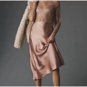 Anthropologie | Dresses | By Anthropologie Pleated Halter Midi Dress Size 8  Msrp 98 | Poshmark